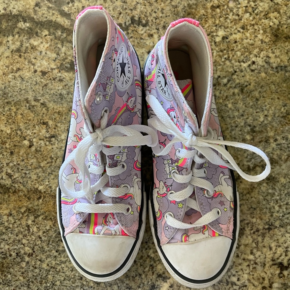 Girl Unicorn high top Converse
